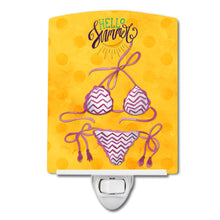 Load image into Gallery viewer, Bikini Swimsuit Yellow Polkadot Ceramic Night Light BB8202CNL