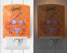 Load image into Gallery viewer, Bikini Swimsuit Orange Polkadot Ceramic Night Light BB8203CNL