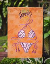 Load image into Gallery viewer, Bikini Swimsuit Orange Polkadot Garden Flag - Outdoor Decorative Yard Flag BB8203GF