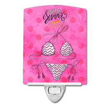 Load image into Gallery viewer, Bikini Swimsuit Pink Polkadot Ceramic Night Light BB8204CNL