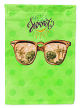 Load image into Gallery viewer, Beach Sunglasses Green Polkadot Garden Flag - Outdoor Decorative Yard Flag BB8205GF