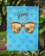 Load image into Gallery viewer, Beach Sunglasses Blue Polkadot Garden Flag - Outdoor Decorative Yard Flag BB8206GF