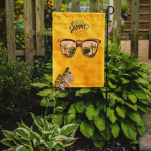 Load image into Gallery viewer, Beach Sunglasses Yellow Polkadot Garden Flag - Outdoor Decorative Yard Flag BB8207GF