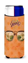 Load image into Gallery viewer, Beach Sunglasses Orange Polkadot   Hugger for slim cans BB8208MUK