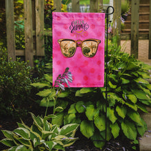 Load image into Gallery viewer, Beach Sunglasses Pink Polkadot Garden Flag - Outdoor Decorative Yard Flag BB8209GF