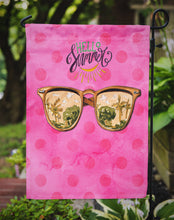 Load image into Gallery viewer, Beach Sunglasses Pink Polkadot Garden Flag - Outdoor Decorative Yard Flag BB8209GF