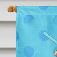 Load image into Gallery viewer, Umberella Cocktail Blue Polkadot Flag Canvas House Size BB8211CHF