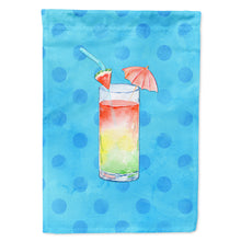 Load image into Gallery viewer, Umberella Cocktail Blue Polkadot Flag Canvas House Size BB8211CHF