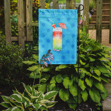Load image into Gallery viewer, Umberella Cocktail Blue Polkadot Garden Flag - Outdoor Decorative Yard Flag BB8211GF