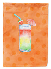 Load image into Gallery viewer, Umberella Cocktail Orange Polkadot Garden Flag - Outdoor Decorative Yard Flag BB8213GF