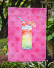 Load image into Gallery viewer, Umberella Cocktail Pink Polkadot Garden Flag - Outdoor Decorative Yard Flag