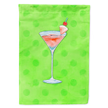 Load image into Gallery viewer, Summer Martini Green Polkadot Flag Canvas House Size BB8215CHF