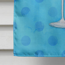 Load image into Gallery viewer, Summer Martini Blue Polkadot Flag Canvas House Size BB8216CHF