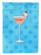 Load image into Gallery viewer, Summer Martini Blue Polkadot Garden Flag - Outdoor Decorative Yard Flag BB8216GF
