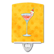 Load image into Gallery viewer, Summer Martini Yellow Polkadot Ceramic Night Light BB8217CNL