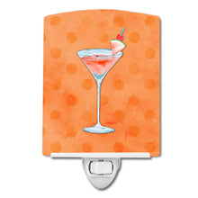 Load image into Gallery viewer, Summer Martini Orange Polkadot Ceramic Night Light BB8218CNL