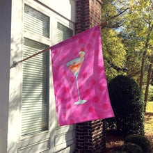 Load image into Gallery viewer, Summer Martini Pink Polkadot Flag Canvas House Size BB8219CHF