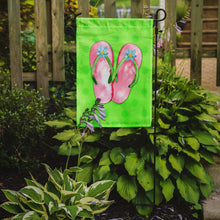 Load image into Gallery viewer, Pink Flip Flops Green Polkadot Garden Flag - Outdoor Decorative Yard Flag BB8220GF
