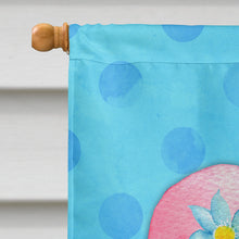 Load image into Gallery viewer, Pink Flip Flops Blue Polkadot Flag Canvas House Size BB8221CHF