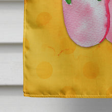 Load image into Gallery viewer, Pink Flip Flops Yellow Polkadot Flag Canvas House Size BB8222CHF