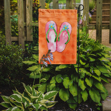 Load image into Gallery viewer, Pink Flip Flops Orange Polkadot Garden Flag - Outdoor Decorative Yard Flag BB8223GF