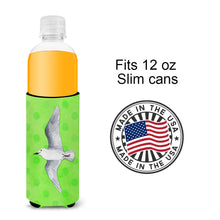 Load image into Gallery viewer, Sea Gull Green Polkadot   Hugger for slim cans BB8225MUK