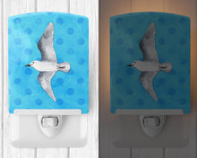 Load image into Gallery viewer, Sea Gull Blue Polkadot Ceramic Night Light BB8226CNL