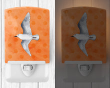 Load image into Gallery viewer, Sea Gull Orange Polkadot Ceramic Night Light BB8228CNL