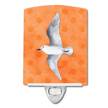 Load image into Gallery viewer, Sea Gull Orange Polkadot Ceramic Night Light BB8228CNL