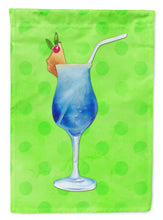 Load image into Gallery viewer, Summer Cocktail Green Polkadot Garden Flag - Outdoor Decorative Yard Flag BB8230GF