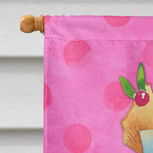Load image into Gallery viewer, Summer Cocktail Pink Polkadot Flag Canvas House Size BB8234CHF