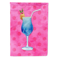 Load image into Gallery viewer, Summer Cocktail Pink Polkadot Flag Canvas House Size BB8234CHF