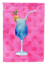 Load image into Gallery viewer, Summer Cocktail Pink Polkadot Garden Flag - Outdoor Decorative Yard Flag BB8234GF