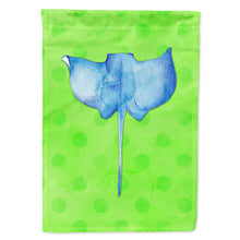 Load image into Gallery viewer, Sting Ray Green Polkadot Flag Canvas House Size BB8235CHF