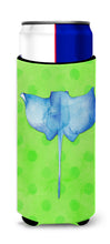Load image into Gallery viewer, Sting Ray Green Polkadot   Hugger for slim cans BB8235MUK