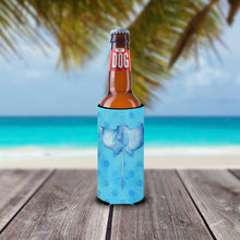 Load image into Gallery viewer, Sting Ray Blue Polkadot   Hugger for slim cans BB8236MUK