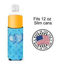 Load image into Gallery viewer, Sting Ray Blue Polkadot   Hugger for slim cans BB8236MUK