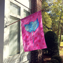 Load image into Gallery viewer, Sting Ray Pink Polkadot Flag Canvas House Size BB8239CHF