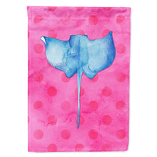 Load image into Gallery viewer, Sting Ray Pink Polkadot Flag Canvas House Size BB8239CHF