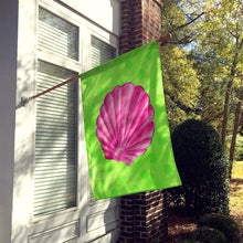 Load image into Gallery viewer, Pink Sea Shell Green Polkadot Flag Canvas House Size BB8240CHF