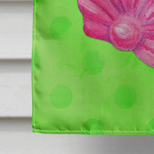 Load image into Gallery viewer, Pink Sea Shell Green Polkadot Flag Canvas House Size BB8240CHF