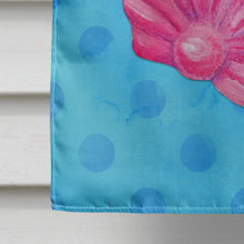 Load image into Gallery viewer, Pink Sea Shell Blue Polkadot Flag Canvas House Size BB8241CHF