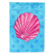 Load image into Gallery viewer, Pink Sea Shell Blue Polkadot Flag Canvas House Size BB8241CHF