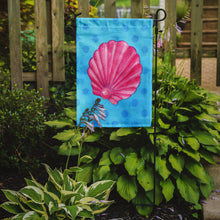 Load image into Gallery viewer, Pink Sea Shell Blue Polkadot Garden Flag - Outdoor Decorative Yard Flag BB8241GF