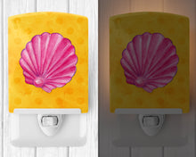 Load image into Gallery viewer, Pink Sea Shell Yellow Polkadot Ceramic Night Light BB8242CNL