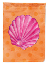 Load image into Gallery viewer, Pink Sea Shell Orange Polkadot Garden Flag - Outdoor Decorative Yard Flag BB8243GF