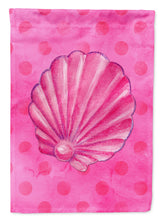 Load image into Gallery viewer, Pink Sea Shell Pink Polkadot Garden Flag - Outdoor Decorative Yard Flag BB8244GF
