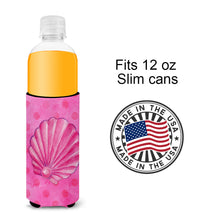 Load image into Gallery viewer, Pink Sea Shell Pink Polkadot   Hugger for slim cans BB8244MUK