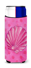 Load image into Gallery viewer, Pink Sea Shell Pink Polkadot   Hugger for slim cans BB8244MUK