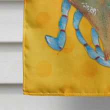Load image into Gallery viewer, Blue Crab Yellow Polkadot Flag Canvas House Size BB8247CHF